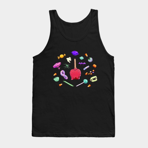 Halloween Candy Tank Top by SarahWrightArt